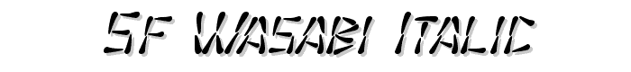 SF Wasabi Italic font